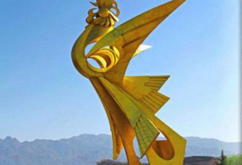 仿古龍鳳呈祥雕塑廠家 戶外創(chuàng)意彩繪小品 