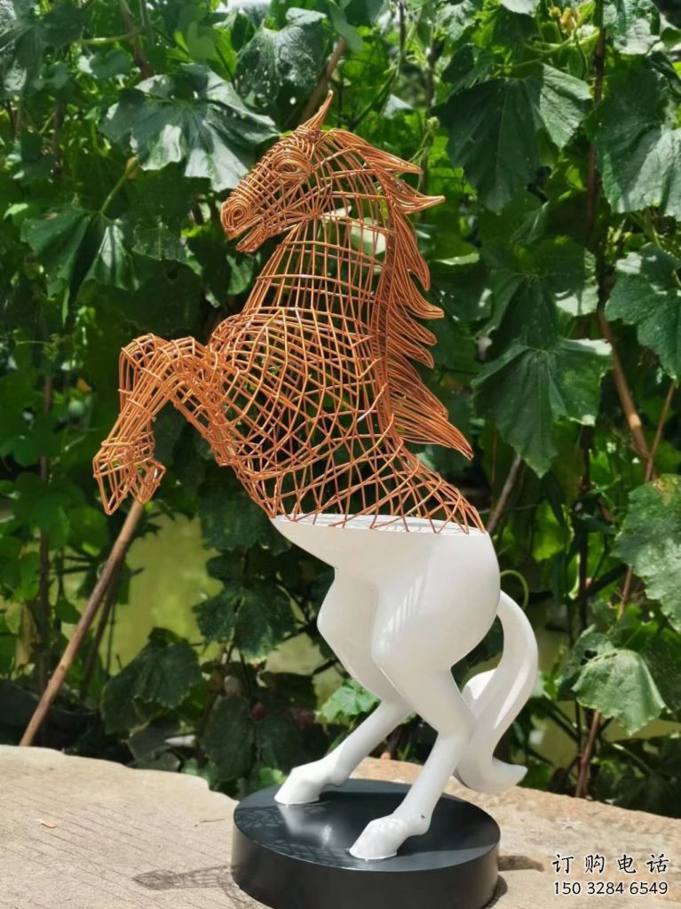 風景區花片馬雕塑廠家 中式創意擺件 現代仿古花片馬雕塑