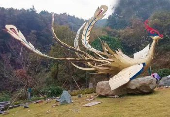 風(fēng)景區(qū)鳳凰雕塑廠家 中式創(chuàng)意擺件 戶(hù)外仿古鳳凰雕塑
