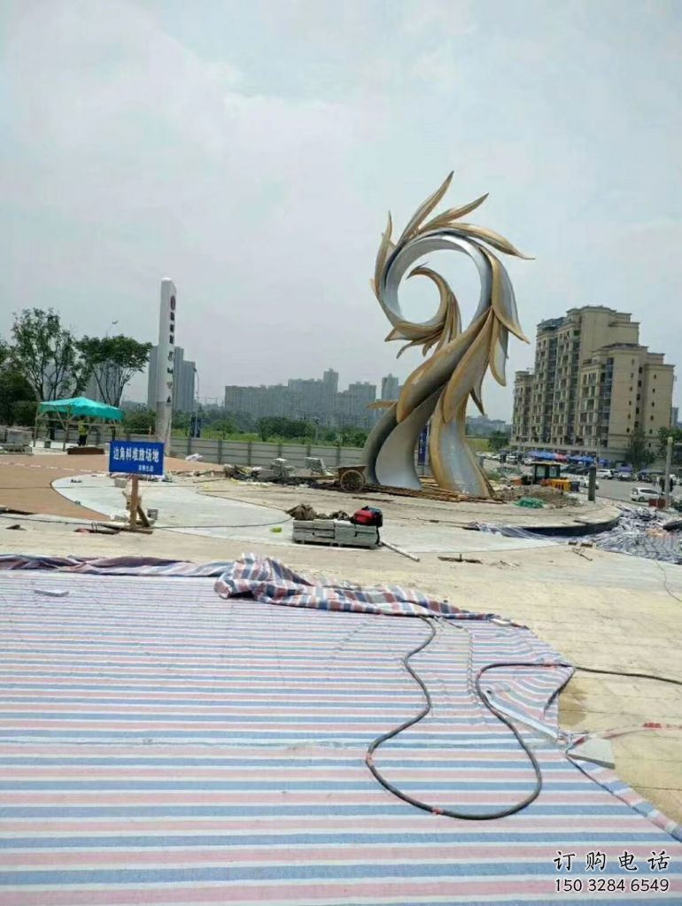 大門口鳳鳥雕塑廠家 歐式戶外擺件 風景區仿古鳳鳥雕塑