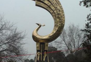 園林鳳鳥雕塑廠家 大型抽象擺件 街道仿古鳳鳥雕塑