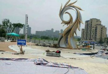 大門口鳳鳥雕塑廠家 歐式戶外擺件 風景區仿古鳳鳥雕塑