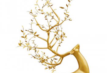 抽象小鹿雕塑廠家 創(chuàng)意村口擺件 現(xiàn)代彩繪小鹿雕塑