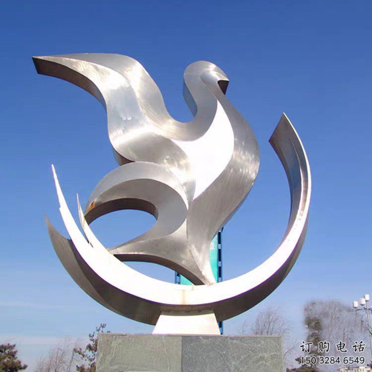 商場鴿子雕塑廠家 中式戶外小品 戶外拉絲鴿子雕塑
