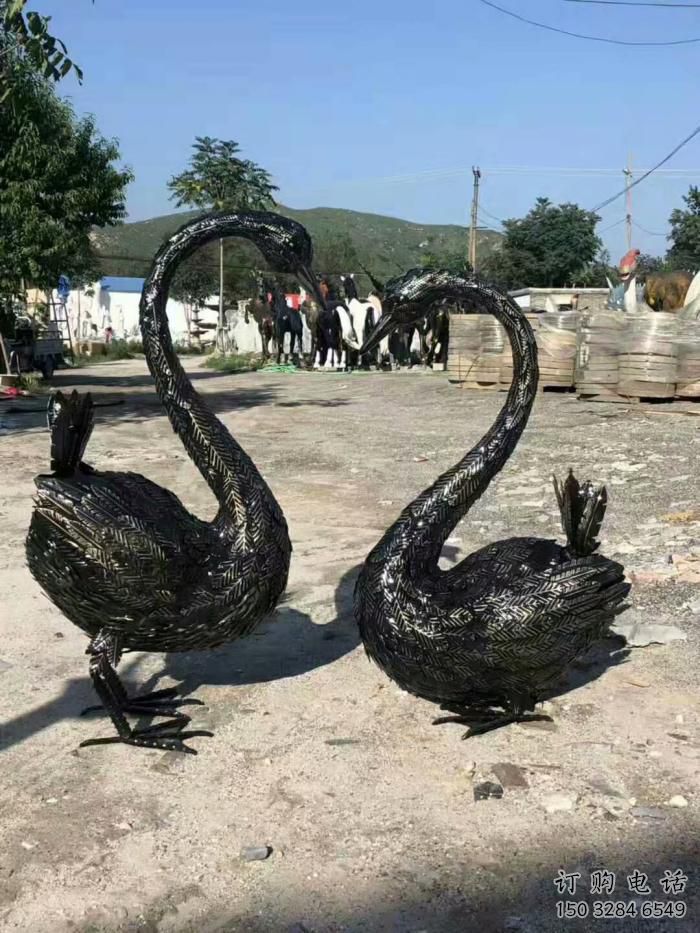 風(fēng)景區(qū)天鵝雕塑廠家 中式戶外擺件 大型仿古天鵝雕塑