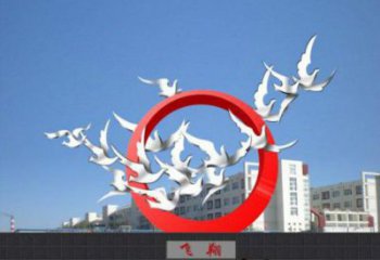 庭院鴿子雕塑廠家 歐式仿真擺件 戶外噴漆鴿子雕塑