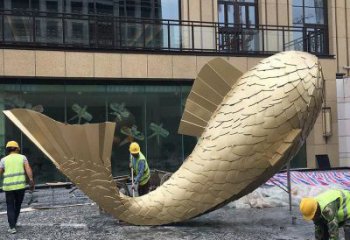 賓館鯨魚雕塑廠家 歐式仿真小品 大型噴漆鯨魚雕塑