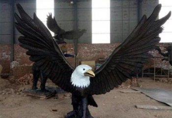 戶外鷹雕塑廠家 戶外抽象小品 烤漆拉絲鷹雕塑