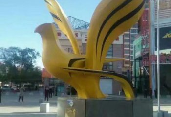 鍛造和平鴿雕塑廠家 卡通噴漆擺件 廣場啞光和平鴿雕塑