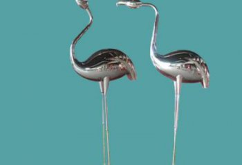 鍛造火烈鳥雕塑廠家 公園鏡面擺件 廣場啞光火烈鳥雕塑