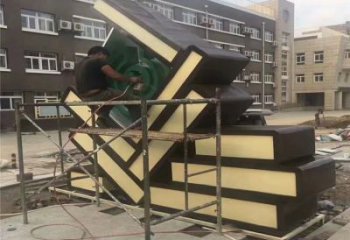 烤漆書籍雕塑廠家 校園創(chuàng)意小品 戶外書籍雕塑