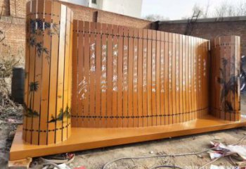 廣場書簡雕塑廠家 黨建小品 不銹鋼書簡雕塑