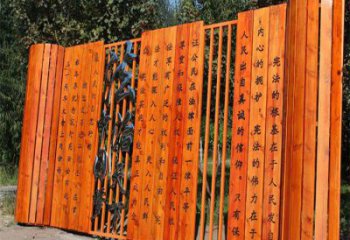 噴漆竹簡雕塑廠家 中式村口小品 大型不銹鋼竹簡雕塑