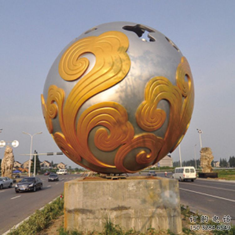 中式地球雕塑廠家 創意小品 游樂場不銹鋼地球雕塑