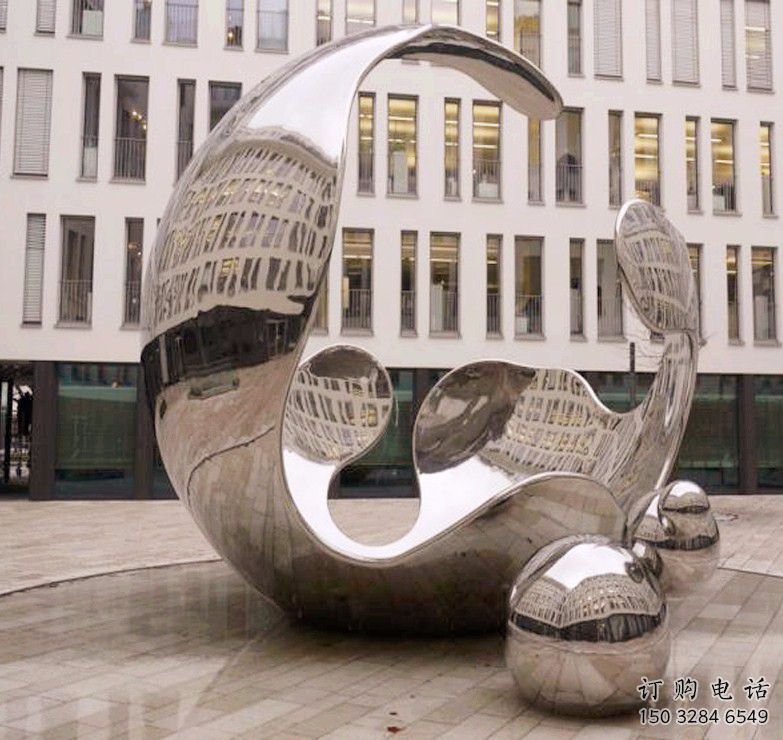 鍛造球狀雕塑廠家 公園鏡面小品 戶外不銹鋼球狀雕塑