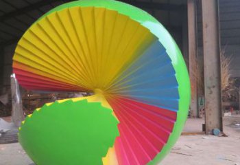 房地產球狀雕塑廠家 烤漆戶外擺件  大型不銹鋼球狀雕塑