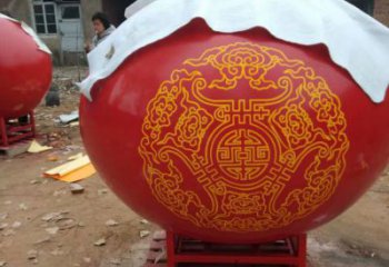 酒店球狀雕塑廠家 彩繪公園小品 大型不銹鋼球狀雕塑