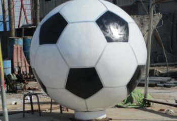 現(xiàn)代足球雕塑廠家 大型別墅區(qū)擺件 戶外不銹鋼足球雕塑