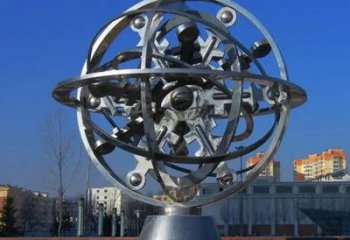 鍛造星球雕塑廠家 公園現(xiàn)代小品 戶外不銹鋼星球雕塑