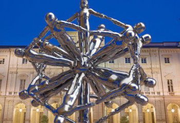 大型星球雕塑廠家 現(xiàn)代鏡面小品 校園不銹鋼星球雕塑