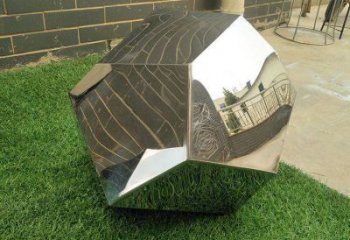 幾何石塊雕塑廠家 公園小品 大門口不銹鋼石塊雕塑