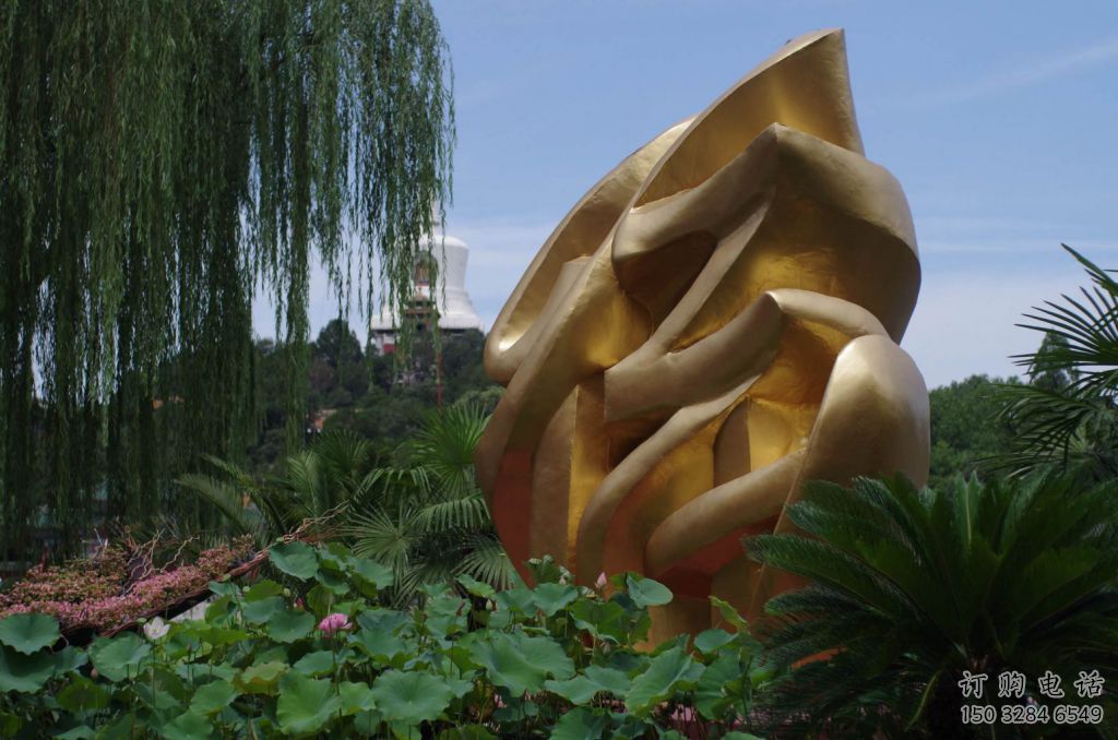 大型福字雕塑廠家 鍛造公園小品 現(xiàn)代不銹鋼福字雕塑