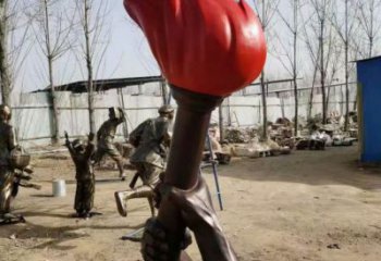 街頭火苗雕塑廠家 大型別墅區(qū)擺件  戶外不銹鋼火苗雕塑