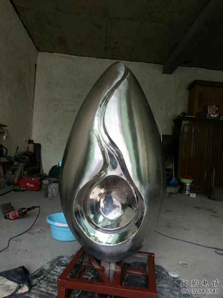 水景水滴雕塑廠家 公園鏤空小品 現代不銹鋼水滴雕塑