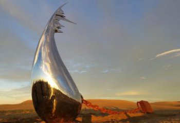 戶外水滴雕塑廠家 創意小品 大型不銹鋼水滴雕塑