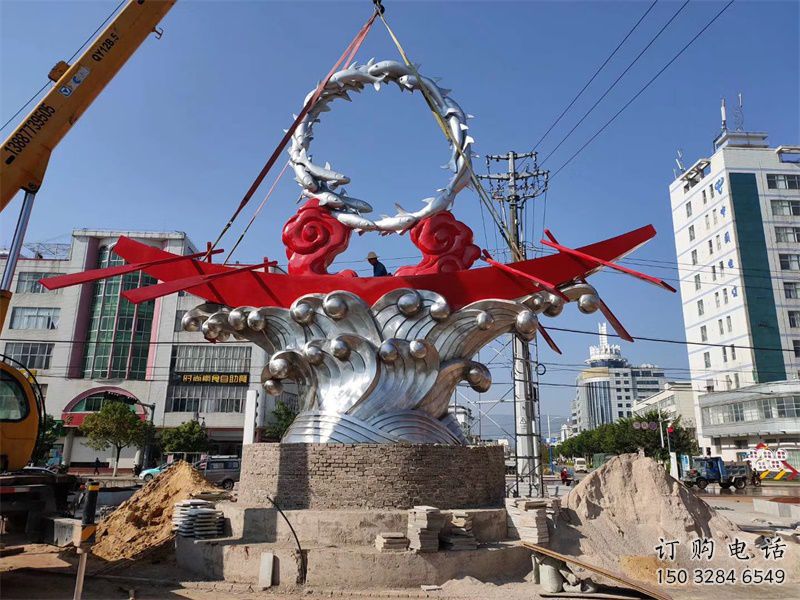 歐式水花雕塑廠家 抽象公園擺件 現(xiàn)代不銹鋼水花雕塑生產(chǎn)