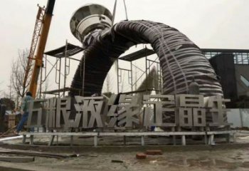 企業(yè)鉆戒雕塑廠家 戶外小品 歐式不銹鋼鉆戒雕塑