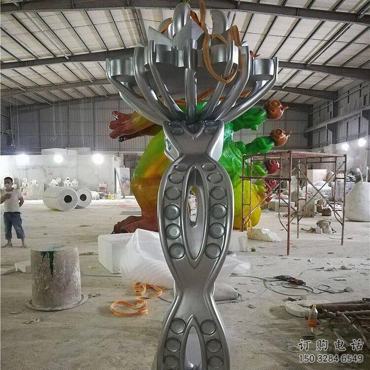 步行街戒指雕塑廠家 創(chuàng)意小品 大型不銹鋼戒指雕塑