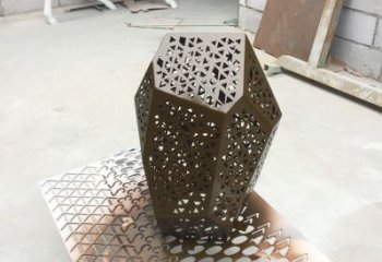 鏤空石頭雕塑廠家 園林小品 住宅小區不銹鋼石頭雕塑