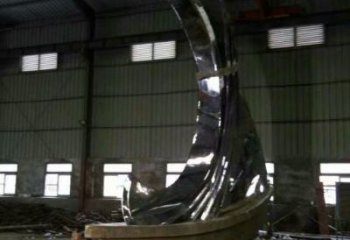 現代一帆風順雕塑廠家 大型別墅區不銹鋼擺件 