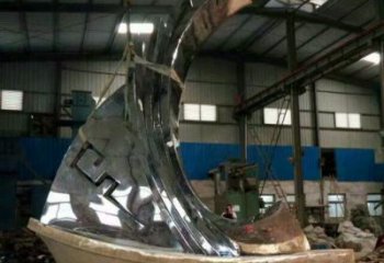 鍛造一帆風(fēng)順雕塑廠家 戶外公園廣場(chǎng)不銹鋼小品 