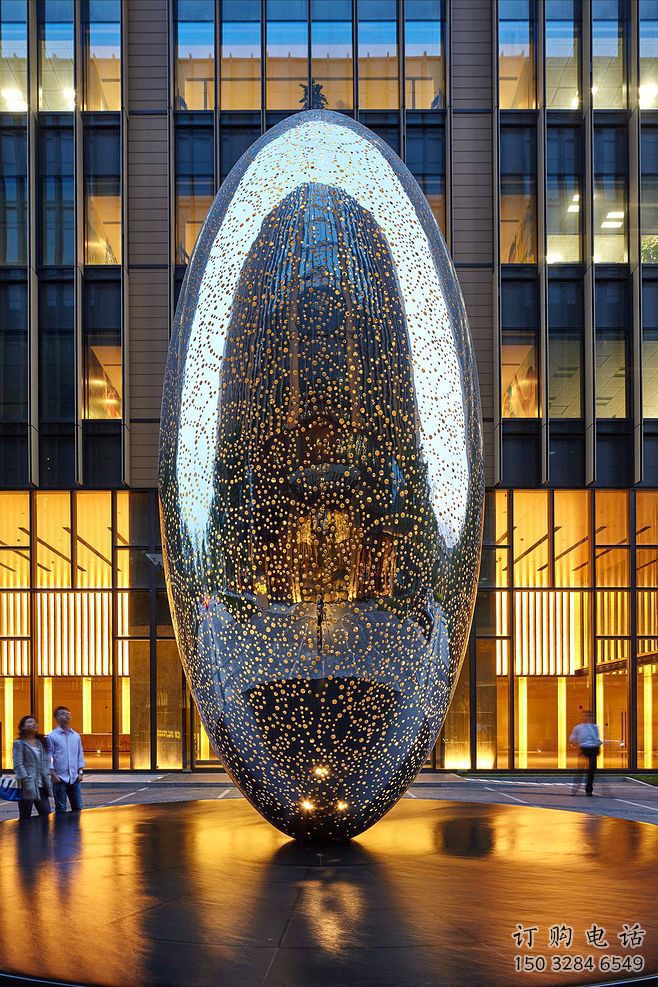 創(chuàng)意雞蛋雕塑廠家 鏤空小品 公園不銹鋼雞蛋雕塑生產(chǎn)