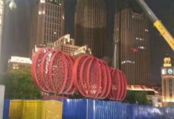 黨建燈籠雕塑廠(chǎng)家 異形小品 酒店不銹鋼燈籠雕塑生產(chǎn)