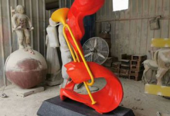 創意沖鋒號雕塑廠家 部隊小品 公園不銹鋼沖鋒號雕塑