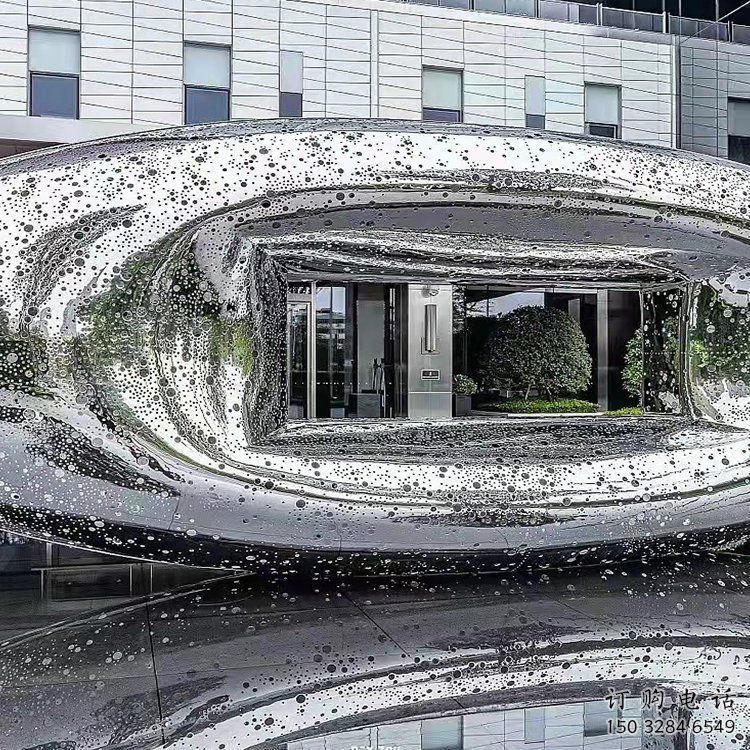 烤漆圓鏡雕塑廠家 鏤空小品 戶外不銹鋼圓鏡雕塑生產(chǎn)