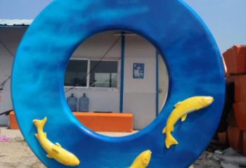 鏤空?qǐng)A鏡雕塑廠家 廣場(chǎng)園林小品 創(chuàng)意不銹鋼圓鏡雕塑生產(chǎn)