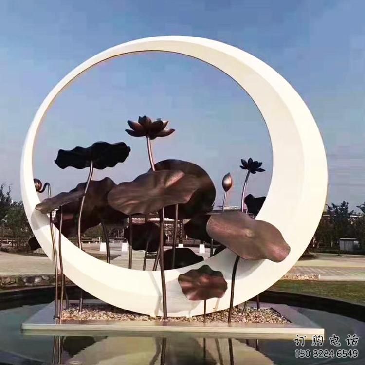 烤漆環(huán)形雕塑廠家 現(xiàn)代公園小品 大型不銹鋼環(huán)形雕塑生產(chǎn)