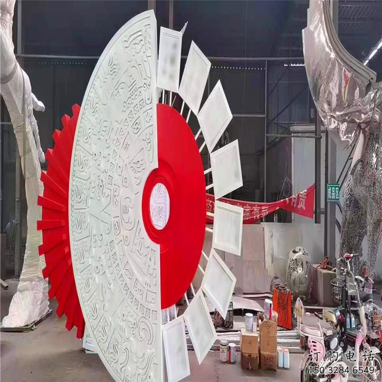 幾何圓圈雕塑廠家 創(chuàng)意小品 大門口不銹鋼圓圈雕塑生產(chǎn)