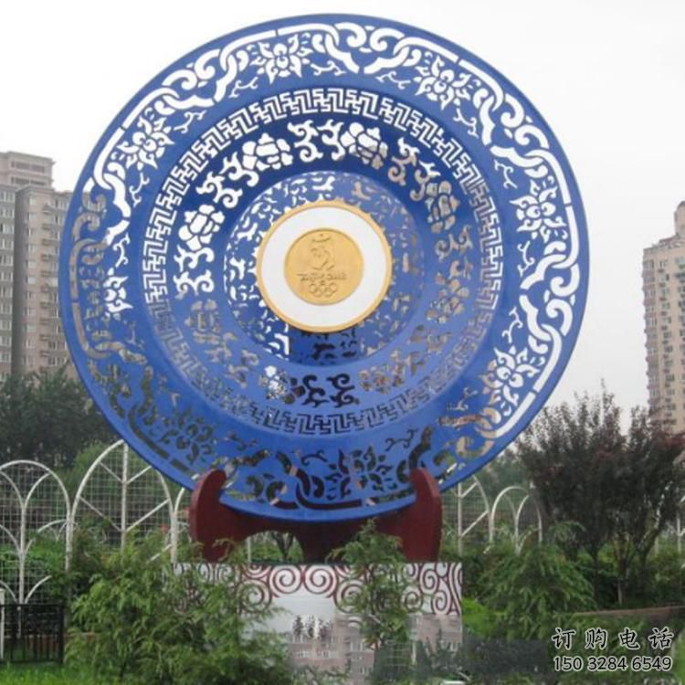 剪紙圓圈雕塑廠家 切面鏤空擺件 戶外不銹鋼圓圈雕塑生產(chǎn)