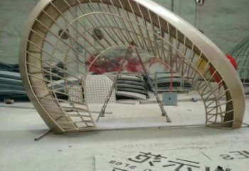 抽象拱門雕塑廠家 烤漆小品 戶外不銹鋼拱門雕塑生產(chǎn)