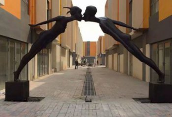 噴漆大門雕塑廠家 中式村口小品 現代不銹鋼大門雕塑生產