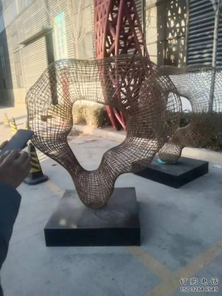 廣場絲帶雕塑廠家 戶外小品 現(xiàn)代不銹鋼絲帶雕塑生產(chǎn)