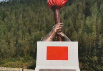 黨建火焰雕塑廠家 異形小品 酒店不銹鋼火焰雕塑生產(chǎn)