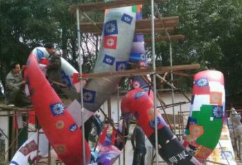 大型飄帶雕塑廠家 鍛造小品 烤漆不銹鋼飄帶雕塑生產