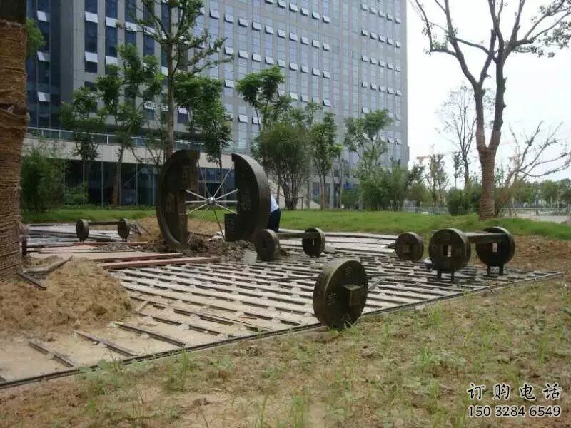 現(xiàn)代銅錢(qián)雕塑廠(chǎng)家 大型別墅區(qū)擺件 戶(hù)外銅錢(qián)雕塑生產(chǎn)制作