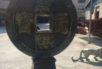 戶外古幣雕塑廠家 歐式步行街小品 大型商場(chǎng)古幣雕塑制作